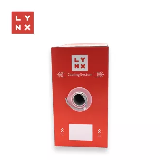Cablu FTP LYNX Cat5e, PVC, 0.5mm, integral cupru, interior, gri, cutie 305m Cablu FTP LYNX Cat5e, PVC, 0.5mm, integral cupru, interior, gri, cutie 305m