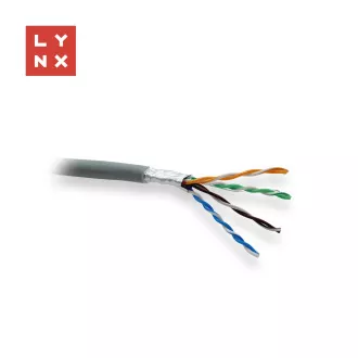 Cablu FTP LYNX, Cat5e, LSZH, 0.5mm, integral din cupru, interior, gri, cutie 305m Cablu FTP LYNX, Cat5e, LSZH, 0.5mm, integral din cupru, interior, gri, cutie 305m