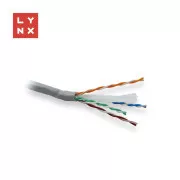 Cablu UTP LYNX, Cat6, PVC (Eca), integral din cupru, interior, gri, cutie 305m