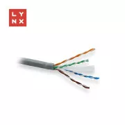 Cablu UTP LYNX, Cat6, LSOH, integral din cupru, interior, gri, cutie 305m