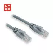 Cablu patch LYNX UTP Cat6, PVC, 0.5m, gri (pachetul conține 10 buc)