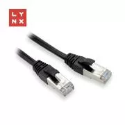 Cablu patch FTP LYNX Cat5e PVC, CCA, 3m, negru
