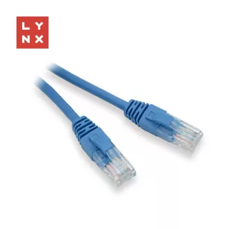 Cablu patch LYNX UTP Cat5e, PVC, CCA, 0.3m, albastru (ambalajul conține 10 buc) Cablu patch LYNX UTP Cat5e, PVC, CCA, 0.3m, albastru (ambalajul conține 10 buc)