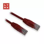 Cablu patch LYNX UTP Cat5e, PVC, CCA, 1m, roșu (ambalajul conține 10 buc)
