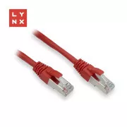 Cablu patch FTP LYNX Cat5e PVC, CCA, 1m, roșu (pachetul conține 10 buc.)