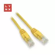 Cablu patch LYNX UTP Cat5e, PVC, CCA, 5m, galben