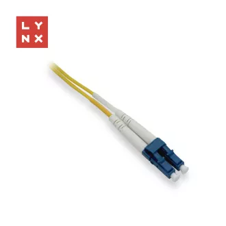 Cablu patch duplex LYNX SM, OS2, LC/LC, 9/125µm, 3m