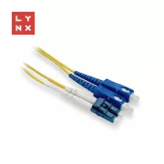 Cablu patch duplex LYNX SM, OS2, LC/SC, 9/125µm, 3m
