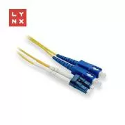 Cablu patch duplex LYNX SM, OS2, LC/SC, 9/125µm, 5m