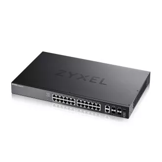 Zyxel XGS2220-30, comutator de acces L3, 24x1G RJ45 2x10mG RJ45, 4x10G SFP+ Uplink, inclusiv 1 an NebulaFlex Pro