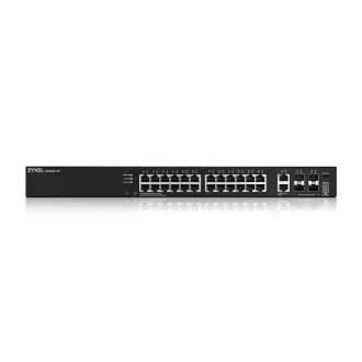 Zyxel XGS2220-30, comutator de acces L3, 24x1G RJ45 2x10mG RJ45, 4x10G SFP+ Uplink, inclusiv 1 an NebulaFlex Pro
