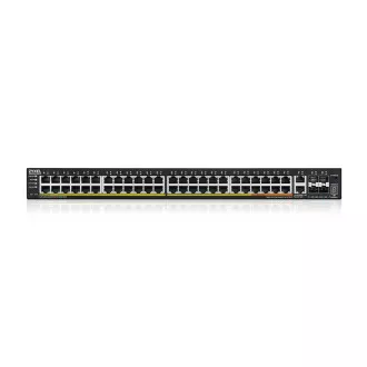 Zyxel XGS2220-54HP, comutator de acces L3, 600W PoE, 40xPoE+/10xPoE++, 48x1G RJ45 2x10mG RJ45, 4x10G SFP+ Uplink, inclusiv 1 an Zyxel XGS2220-54HP, comutator de acces L3, 600W PoE, 40xPoE+/10xPoE++, 48x1G RJ45 2x10mG RJ45, 4x10G SFP+ Uplink, inclusiv 1 an
