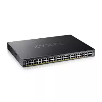 Zyxel XGS2220-54FP, Comutator de acces L3, 960W PoE, 40xPoE+/10xPoE++, 48x1G RJ45 2x10mG RJ45, 4x10G SFP+ Uplink, incl. 1 an