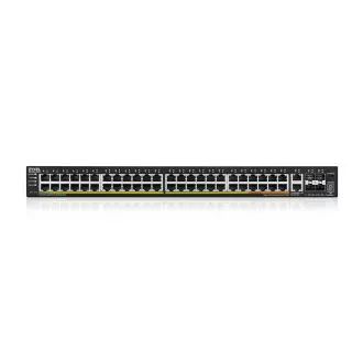 Zyxel XGS2220-54FP, Comutator de acces L3, 960W PoE, 40xPoE+/10xPoE++, 48x1G RJ45 2x10mG RJ45, 4x10G SFP+ Uplink, incl. 1 an