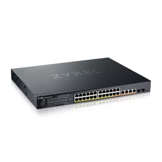 Zyxel XMG1930-30HP, Comutator de 24 de porturi 2.5GbE Smart Managed Layer 2 PoE 700W 22xPoE /8xPoE   cu 4 10GbE și 2 uplink-uri SFP