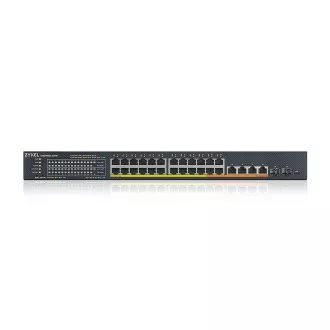 Zyxel XMG1930-30HP, Comutator de 24 de porturi 2.5GbE Smart Managed Layer 2 PoE 700W 22xPoE /8xPoE   cu 4 10GbE și 2 uplink-uri SFP