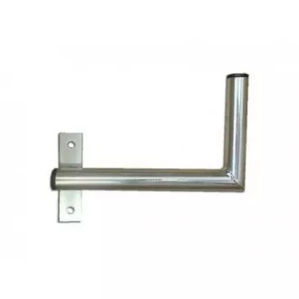 Suport antenă pentru perete lângă fereastră cu curea, montare stânga, zinc galvanic, lungime 25cm, diametru 3.2cm Suport antenă pentru perete lângă fereastră cu curea, montare stânga, zinc galvanic, lungime 25cm, diametru 3.2cm