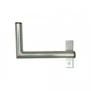 Suport antenă pentru perete lângă fereastră cu curea, montare pe dreapta, zinc galvanic, lungime 25cm, diametru 3.2cm