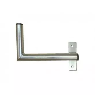 Suport antenă pentru perete lângă fereastră cu curea, montare pe dreapta, zinc galvanic, lungime 25cm, diametru 3.2cm Suport antenă pentru perete lângă fereastră cu curea, montare pe dreapta, zinc galvanic, lungime 25cm, diametru 3.2cm