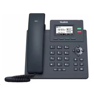 Telefon IP Yealink SIP-T31G, ecran grafic 2.3" 132x64, 2x RJ45 10/100/1000, PoE, 2x SIP, cu adaptor