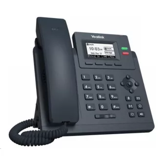 Telefon IP Yealink SIP-T31P, 2, 3" 132x64 grafică, 2x RJ45 10/100, PoE, 2x SIP, cu adaptor