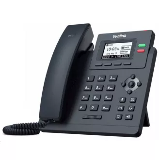 Telefon IP Yealink SIP-T31P, 2, 3" 132x64 grafică, 2x RJ45 10/100, PoE, 2x SIP, cu adaptor
