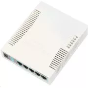 MikroTik RouterBOARD RB260GS (CSS106-5G-1S), procesor Taifatech TF470, comutator reglabil puternic, 5x LAN, 1x slot SFP