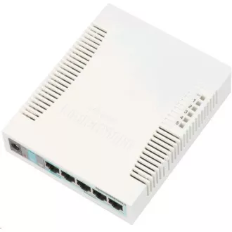 MikroTik RouterBOARD RB260GS (CSS106-5G-1S), procesor Taifatech TF470, comutator reglabil puternic, 5x LAN, 1x slot SFP