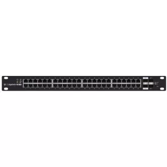 UBNT EdgeSwitch ES-48-500W [70Gbps, 500W, PoE activ (802.3af/at) și pasiv (24V), 2xSFP, 2xSFP , L2/L3]