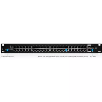 UBNT EdgeSwitch ES-48-500W [70Gbps, 500W, PoE activ (802.3af/at) și pasiv (24V), 2xSFP, 2xSFP , L2/L3]