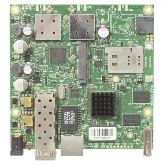 MikroTik RouterBOARD RB922UAGS-5HPacD, CPU 720MHz, 128MB RAM, 1x LAN, 1x slot SFP, 1x slot miniPCIe + SIM, incl