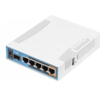 MikroTik hAP ac, procesor 720MHz, 128MB RAM, 5x LAN, 2.4+5GHz, Wi-Fi 802.11b/g/n/ac, slot SFP, incl. L4