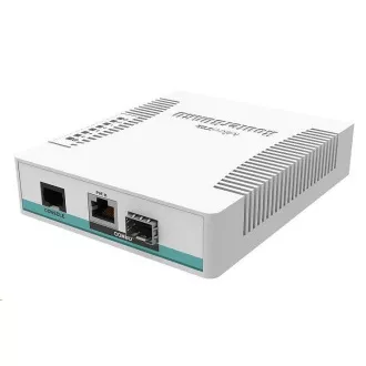 MikroTik Cloud Router Switch CRS106-1C-5S, CPU 400MHz, 128MB RAM, 1xGLAN/SFP, 5xSFP slot, incl. Licenta L5