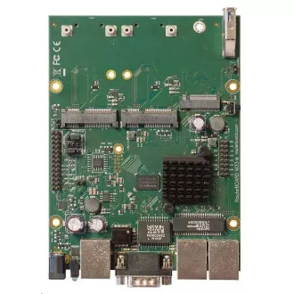 MikroTik RouterBOARD RBM33G, dual-core 880MHz, 256MB DDR3, 3x GLAN, 2x mini-PCIe, 2x slot SIM, 1xM.2, USB, RS232, incl. L4