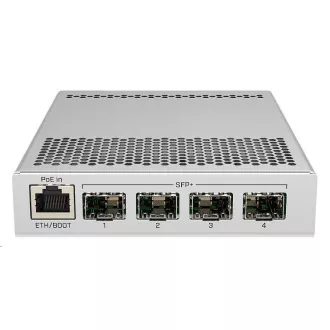 MikroTik Cloud Router Switch CRS305-1G-4S+IN, Dual Boot (SwitchOS, RouterOS), 800MHz, 512MB RAM, 4xSFP+, L5 incl