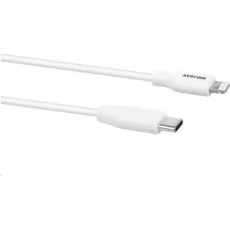 Cablu USB-C AVACOM MFIC-120W - Lightning, certificare MFi, 120cm, alb