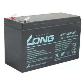 baterie LONG 12V 8.5Ah F2 HighRate LongLife 9 ani (WPL1235W)