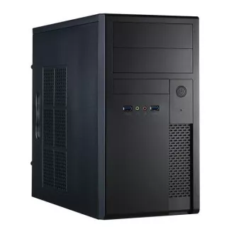Carcasă CHIEFTEC Mesh Series/Minitower, XT-01B-OP, negru, USB 3.0, fără sursă de alimentare