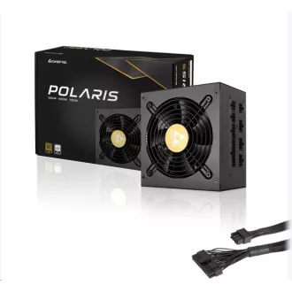Sursă de alimentare CHIEFTEC Polaris Series, PPS-650FC, 650W, ATX-12V V.2.4, PS2, ventilator 12cm, Active PFC, Modular, 80  Gold