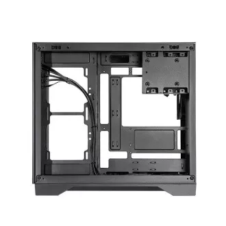 Carcasa CHIEFTEC VISIO AIR, ATX, 1x USB-C 3.2, 2x USB 3.0, 3x ventilator de 140 mm, negru