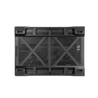 Carcasa CHIEFTEC VISIO AIR, ATX, 1x USB-C 3.2, 2x USB 3.0, 3x ventilator de 140 mm, negru