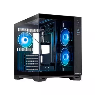 Carcasă CHIEFTEC VISIO, ATX, 1x USB-C 3.2, 2x USB 3.0, 6x ventilator ARGB de 120 mm, negru