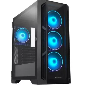 Carcasă CHIEFTEC APEX, E-ATX, 1x USB-C 3.2, 2x USB 3.0, 4x ventilatoare ARGB de 120 mm, Hub ARGB, negru Carcasă CHIEFTEC APEX, E-ATX, 1x USB-C 3.2, 2x USB 3.0, 4x ventilatoare ARGB de 120 mm, Hub ARGB, negru