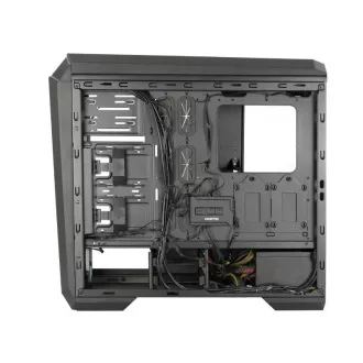 Carcasa CHIEFTEC STALLION II, ATX, 1x USB-C 3.2, 2x USB 3.1, 1x USB 2.0, 4x ventilator RGB de 120 mm, negru