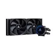 CHIEFTEC CPU racire cu apa Iceberg 240 Dark, 2x120mm, bloc de apa ARGB, LGA1851, AM5, negru