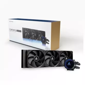 CHIEFTEC Iceberg 360 Dark CPU racire cu apa, 3x120mm, bloc de apa ARGB, LGA1851, AM5, negru
