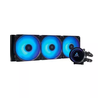 CHIEFTEC Iceberg 360 CPU racire cu apa, 2x360mm ARGB, bloc de apa ARGB, LGA1851, AM5, negru