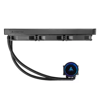 CHIEFTEC Iceberg 360 CPU racire cu apa, 2x360mm ARGB, bloc de apa ARGB, LGA1851, AM5, negru