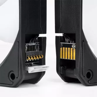 CHIEFTEC Iceberg 360 CPU racire cu apa, 2x360mm ARGB, bloc de apa ARGB, LGA1851, AM5, negru