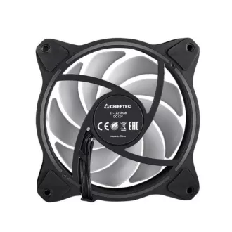 Ventilator CHIEFTEC ZF-1225RGB, 120mm, PWM, ARGB, negru